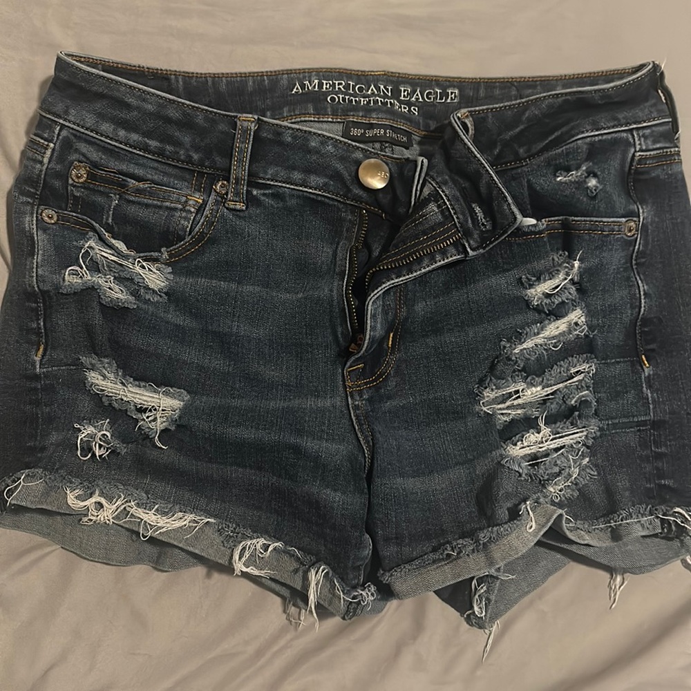 American Eagle Jean shorts. 360 Super Stretch. Size 12. Favorite shorts ever